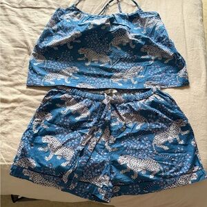 Printfresh Blue leopard Pajama Set